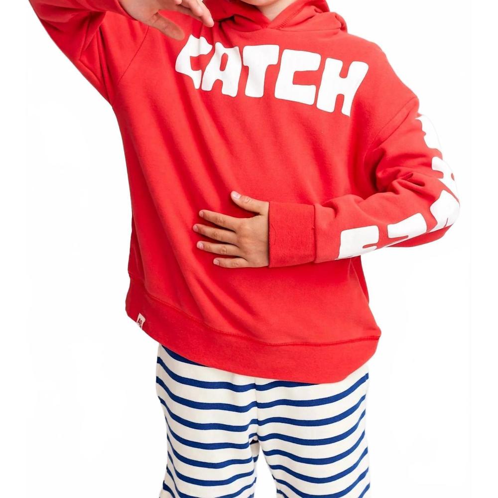 NEW AO76 kid's arthur catch hoodie in red
